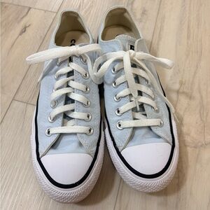 Converse Chucks low top Light baby Blue Canvas Sneakers